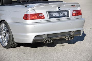 Rieger achterbumper | 3-Serie E46: 02.98-12.01 (tot Facelift, Verzenden, Nieuw, BMW