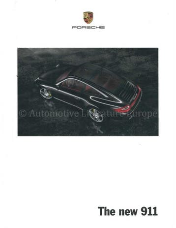 2009 PORSCHE 911 CARRERA & TARGA HARDCOVER BROCHURE ENGELS