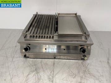 Gril MKN Lava en acier inoxydable avec plaque de cuisson, Verzenden