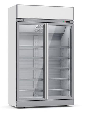 Vrieskast 2 Glasdeuren Ins-1000F, Verzenden, Nieuw in verpakking, Koelen en Vriezen