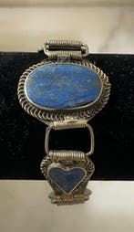 Ancien bracelet en lapis-lazuli - Sans réserve - Longueur