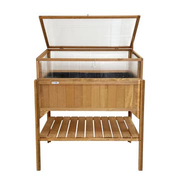 Lendo Online Bac Potager Surélevé avec Serre 98x49x120 Bois