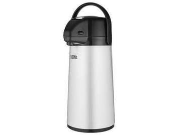 Veiling - Thermos Thermoskan Pomp RVS 2.2 L zwart/grijs, Huis en Inrichting, Gebruikt