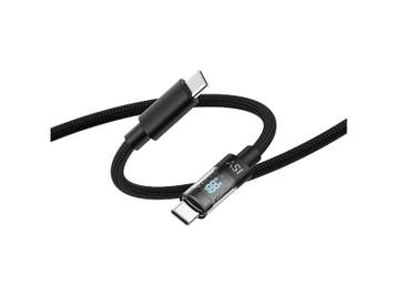ISY -   Usb-c-kabel Met Display 2 M - Zwart, Computers en Software, Toetsenborden, Verzenden, Nieuw, Bedraad, ISY