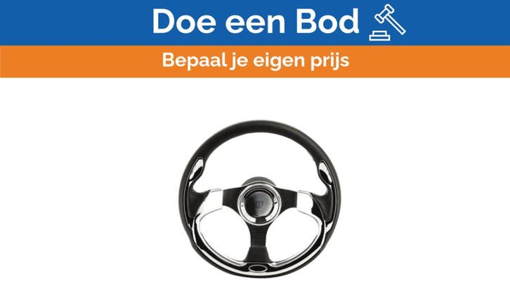 Bieden: Vetus SWARG32 Argentus Chrome 320 MM Marine Steerin, Watersport en Boten, Bootonderdelen, Ophalen of Verzenden