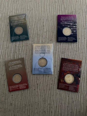 Griekenland. 2 Euro 2020/2023 (5 coincards) (Zonder, Postzegels en Munten
