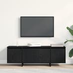 vidaXL TV Kast Zwart Eiken 120 x 30 x 40,5 cm Bewerkt hout, Huis en Inrichting, Kasten |Televisiemeubels, Verzenden, Nieuw