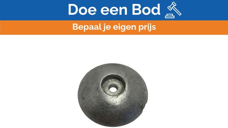 Bieden: Zink Round Anode Kit for Rudder Blades - RDR-800101, Watersport en Boten, Bootonderdelen, Ophalen of Verzenden