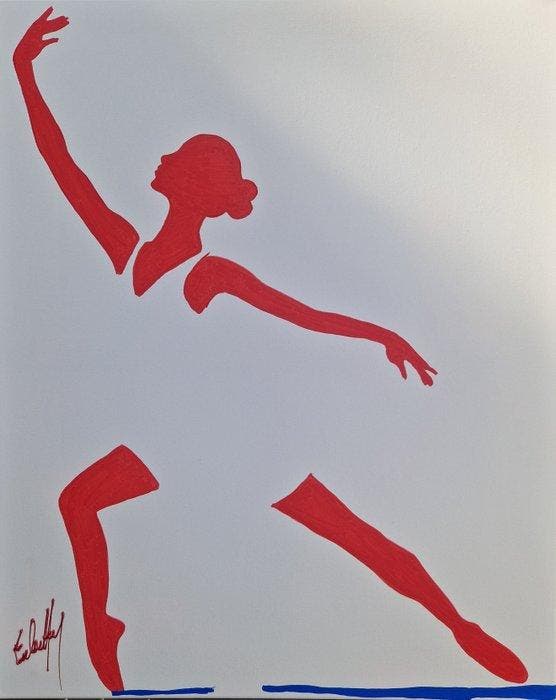 Henry Escobar - Suspension ( attention fond blanc ), Antiquités & Art, Art | Peinture | Moderne