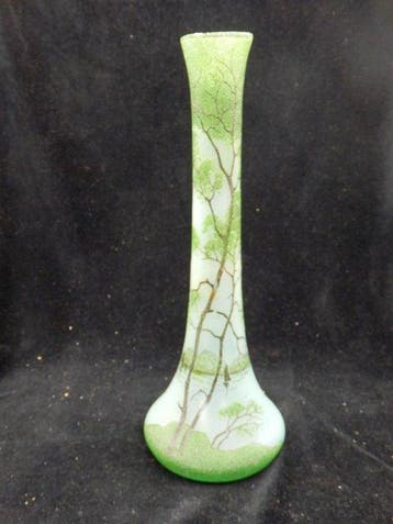 Legras - Fraai Art Nouveau glazen vaas - Grote vaas - Legras, Antiquités & Art