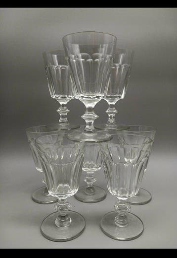 Drinkservies (8) - Kristal - Franse glaswaren wijn