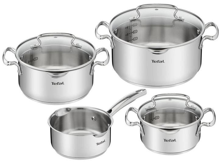 Tefal Duetto+ Pannenset 4-delig — zo goed als nieuw, Huis en Inrichting, Keuken | Potten en Pannen, Verzenden