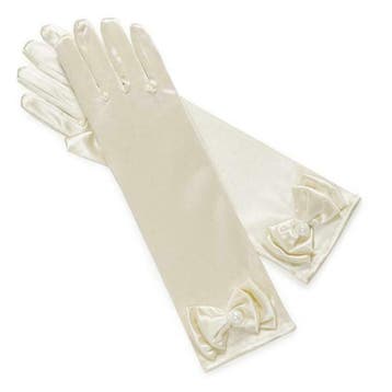 Prinsessenjurk - Handschoenen met strik - Gebroken wit - Kle, Verzenden