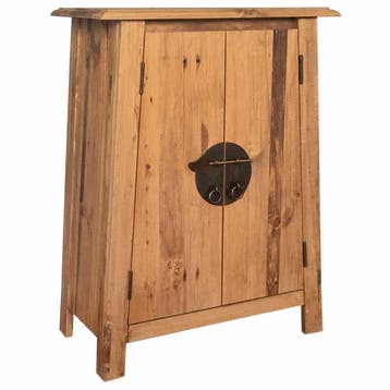 vidaXL Badkamerkastje 59x32x80 cm massief grenenhout, Verzenden