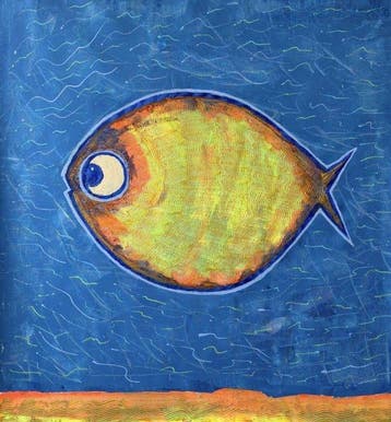 Denis Kuvayev (1971) - Goldfish on the golden bottom - XL