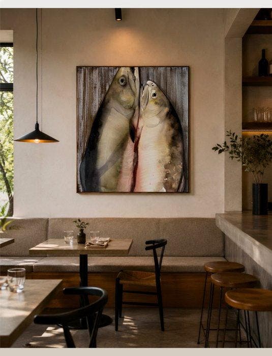 Anna Bila - The Catch of the Day -XXL, Antiek en Kunst, Kunst | Schilderijen | Modern