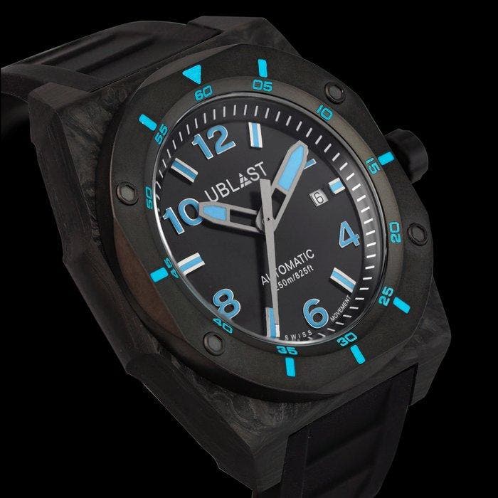Ublast - Fusion - Forget Carbon & Titanium - UBFSNLE47BKT -, Bijoux, Sacs & Beauté, Montres | Hommes