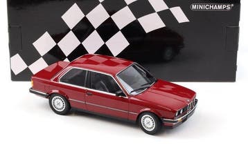 Minichamps 1:18 - Berline miniature - BMW 323i 1982 - Rouge, Hobby en Vrije tijd, Nieuw