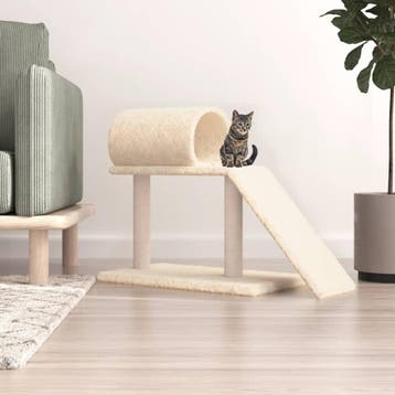 vidaXL Kattenmeubel met tunnel en ladder 55,5 cm, Dieren en Toebehoren, Verzenden, Nieuw