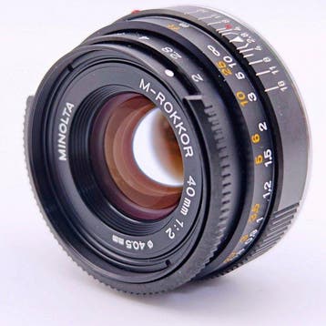 Minolta M-Rokkor 40mm 1:2 Objectif d’appareil photo