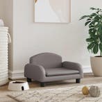 vidaXL Hondenmand 50x40x30 cm kunstleer grijs, Verzenden, Nieuw