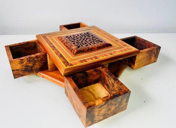 Boîte à bijoux - Bois de thuya