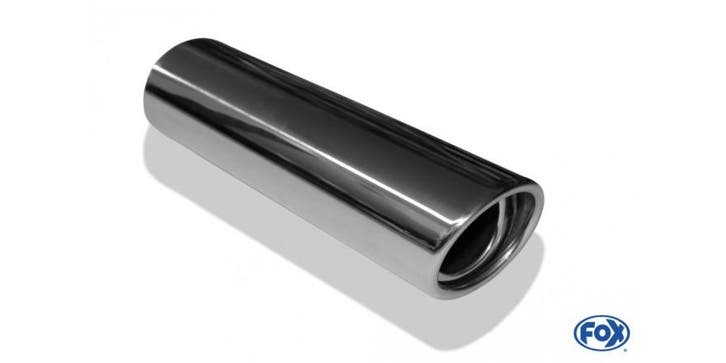 FOX Laspijp type 33 88x74 mm / lengte: 300 mm - ovaal / opge, Autos : Pièces & Accessoires, Systèmes d'échappement, Envoi