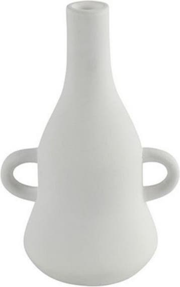 Non-branded Vaas Debbie 15 X 21 X 17,5 cm Keramiek Wit, Ophalen of Verzenden