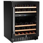 Wijnkoelkast | 137L (46x 75cl) | Zwart | 2 Zones |, Verzenden
