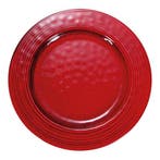 Bord | Melamine | Rood | Per Stuk | Ø220x25(h)mm EMGA, Verzenden, Nieuw in verpakking