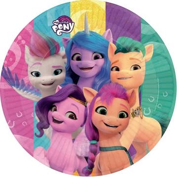 My Little Pony Borden Rond 23cm 8st, Verzenden, Nieuw