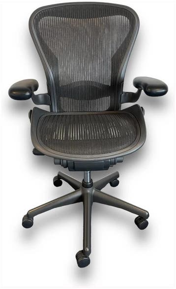 Herman Miller Aeron Maat B, Huis en Inrichting, Verzenden, Zwart, Zo goed als nieuw, Bureaustoel