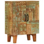 vidaXL Dressoir handgesneden 55x30x75 cm massief gerecycled, Verzenden