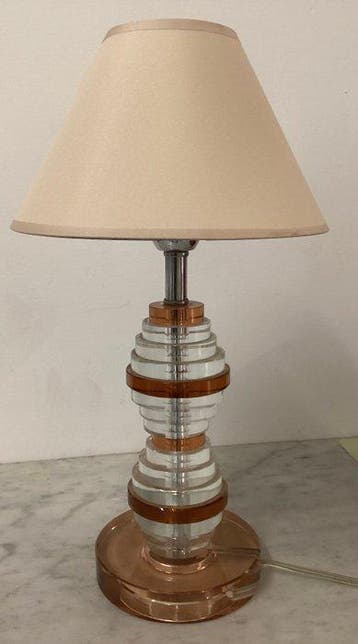 Lampe de table - Verre, Métal
