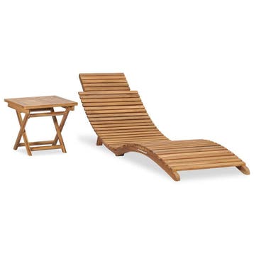 Inklapbaar Teak Bed | Retour deal | Pak die winst (ligbed), Verzenden, Zo goed als nieuw, Teakhout, Inklapbaar