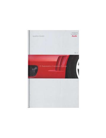 2000 AUDI RS4 HARDCOVER BROCHURE DUITS