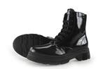 Tommy Hilfiger Veterboots in maat 38 Zwart, Verzenden, Zwart, Overige typen, Zo goed als nieuw