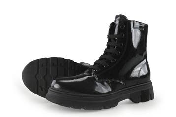 Tommy Hilfiger Veterboots in maat 38 Zwart, Verzenden, Zwart, Overige typen, Zo goed als nieuw