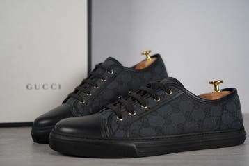 Gucci - Gucci GG Canvas Grey/Black - Sneakers - Maat: EU, Kleding | Heren, Schoenen, Nieuw