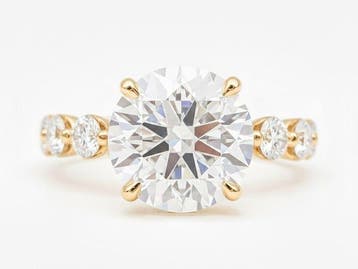 Zonder minimumprijs - Ring - 14 karaat Geel goud - 3.00ct.