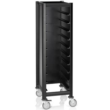 Regaalwagen | MENSA BLACK | Aluminium/Hout | 10 Etages, Zakelijke goederen, Horeca | Keukenapparatuur, Verzenden, Nieuw in verpakking
