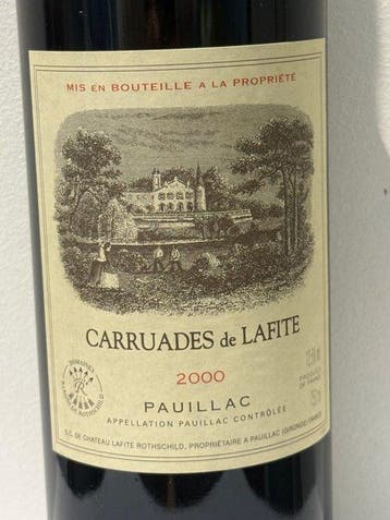2000 Carruades de Lafite Rothschild, 2nd wine of Ch. Lafite, Verzamelen, Nieuw