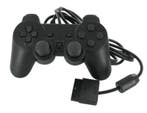 PS2 Controller Wired Zwart (Third Party) (Nieuw), Games en Spelcomputers, Spelcomputers | Sony PlayStation 2, Ophalen of Verzenden