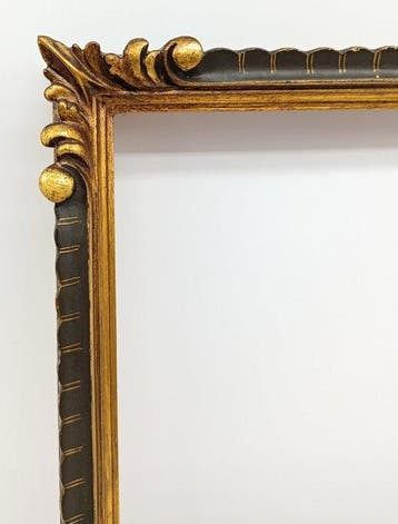 Lijst - Bladgoud, zwart eboniseerd