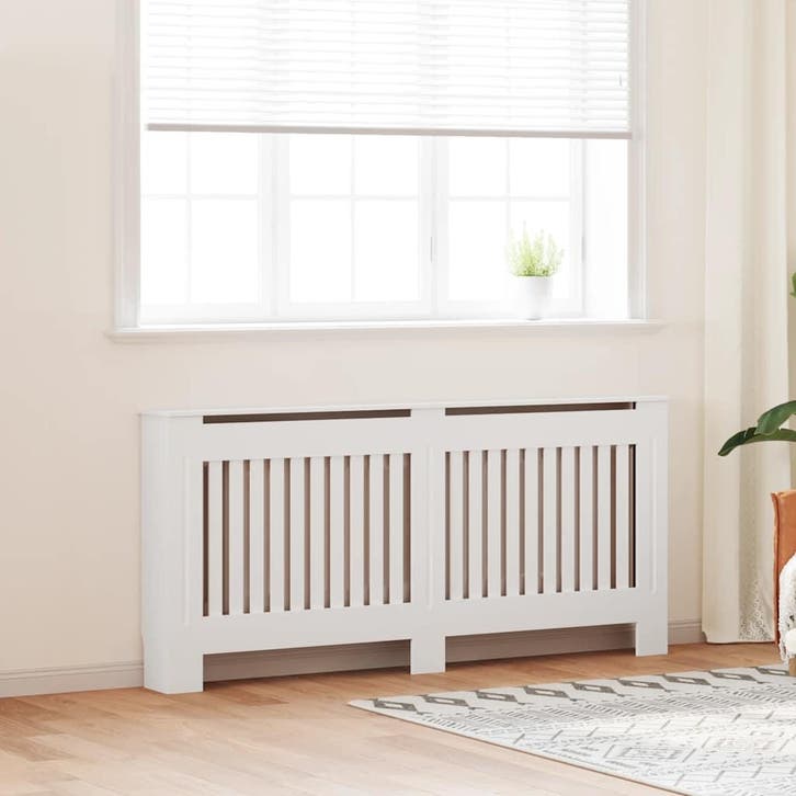vidaXL Radiatorombouw wit bewerkt hout 172 cm, Doe-het-zelf en Bouw, Verwarming en Radiatoren, Nieuw, Verzenden