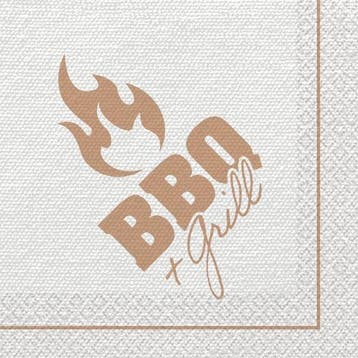 Bbq & Grill Servetten 33cm 16st, Verzenden