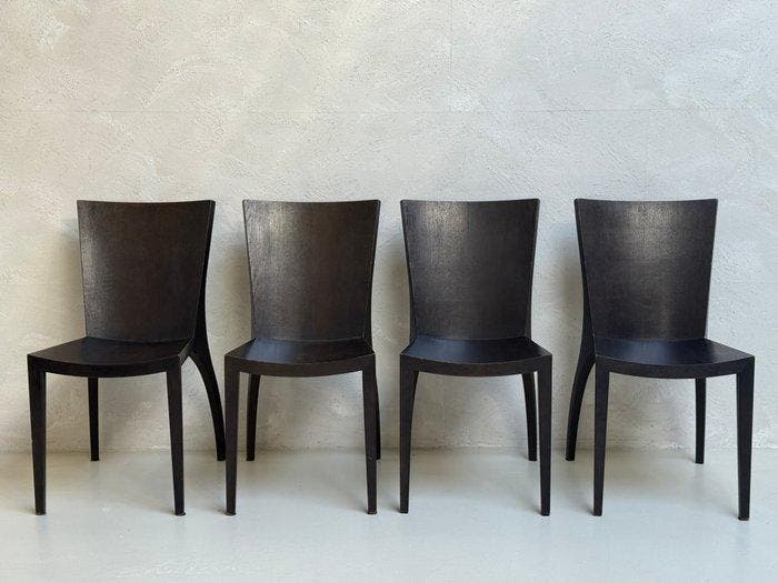 Gunther Lambert - Danilo Silvestrin - Stoel (4) - Hout -, Antiquités & Art, Antiquités | Meubles | Chaises & Canapés