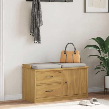 vidaXL Gangbankje SANDNES 87x40x50 cm massief grenenhout, Verzenden, Nieuw