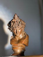 Beeld, Dionysus, the God of Wine - 16 cm - Brons