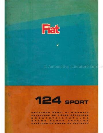 1967 FIAT 124 SPORT CARROSSERIE ONDERDELENHANDBOEK